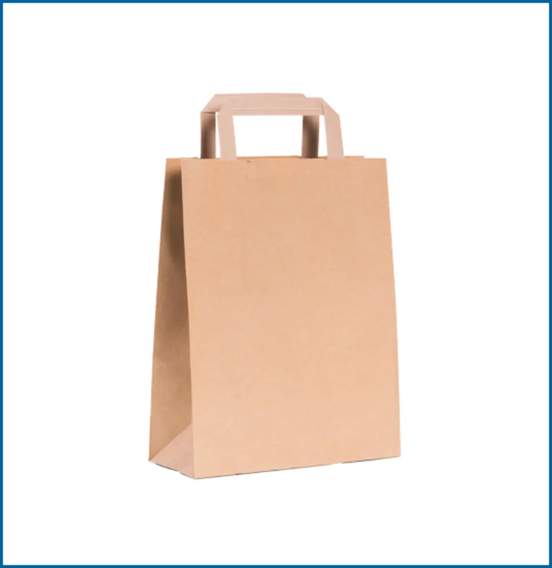 Flat-handle paper bags